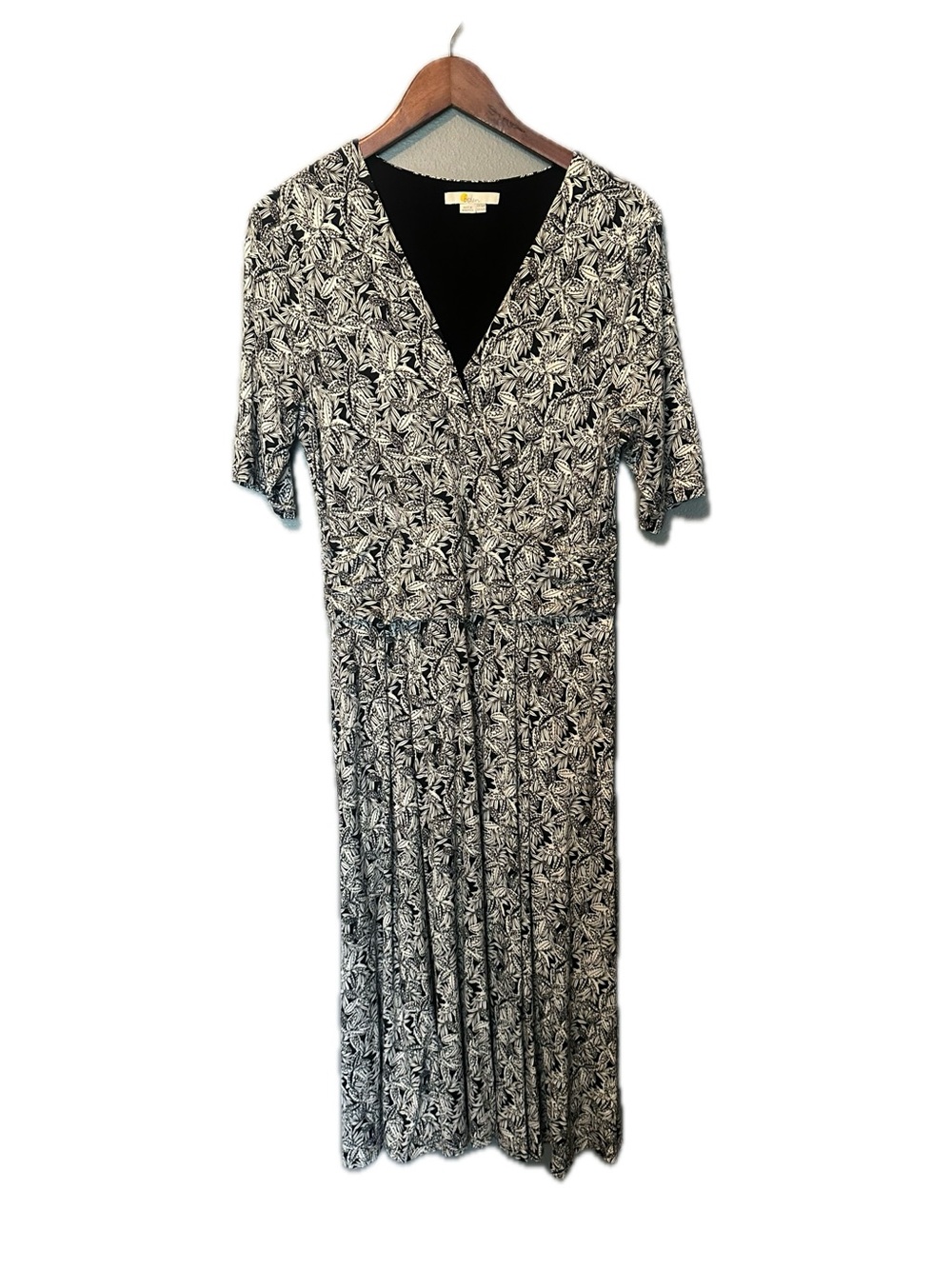 Boden Ruched Waist Jersey Midi Dress Sz 12 - Picture 4 of 8